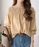 【アミュレット/Amulet】の【Amulet】肩レーストップス ベージュ|ID: prp329100004919215 ipo3291000000036903269