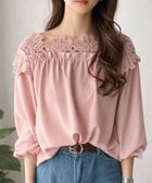 【アミュレット/Amulet】の【Amulet】肩レーストップス ピンク|ID: prp329100004919215 ipo3291000000036903279