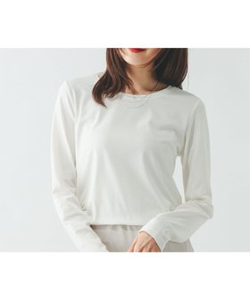 【グローバルワーク/GLOBAL WORK】のFffit エフィット/やわらかストレッチクルー長袖T/一部店舗限定/645033 人気、トレンドファッション・服の通販 founy(ファニー) ファッション Fashion レディースファッション Fashion for Women トップス・カットソー Cut & Sew Tops おすすめ Recommended / Our Picks インナー Innerwear カーディガン Cardigan, Knitwear ジャケット Jacket, Outerwear ストレッチ Stretch, Stretchy Fabric パターン Pattern, Design Print フィット Fit, Slim Fit ロング Long, Long-Length 吸水 Absorbent, Quick-Dry 無地 Plain, Solid Color 長袖 Long Sleeve, Full Sleeve |ID:prp329100004919218