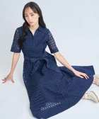 【ノエラ/Noela】の【追加生産】コットンレースシャツワンピース 人気、トレンドファッション・服の通販 founy(ファニー) ファッション Fashion レディースファッション Fashion for Women ワンピース Dresses シャツワンピース / 1枚で着映えコーデ Shirt Dresses 春 Spring ストレート Straight, Straight Cut フレア Flare, Flared ポケット Pocket, Pocket Detail レース Lace, Lace Fabric S/S・春夏 SS, Spring/Summer, Warm Season おすすめ Recommended / Our Picks 夏 Summer thumbnail ネイビー|ID: prp329100004919224 ipo3291000000036903421