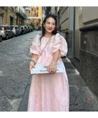 【その他のブランド/Other】の結婚式ドレス お呼ばれ バブルスリーブジャガードドレス 人気、トレンドファッション・服の通販 founy(ファニー) ファッション Fashion レディースファッション Fashion for Women ワンピース Dresses フォーマル・パーティードレス・結婚式用ドレス Elegant & Casual Dresses イエロー Yellow くるぶし Ankle-Length ガーリー Girly, Feminine Style ギャザー Gathered, Ruffled スリーブ Sleeve, Long Sleeve / Short Sleeve ドレス Dress, One-Piece バランス Balance, Style Balance おすすめ Recommended / Our Picks エレガント 上品 Elegant セレモニー Ceremony 結婚式 Wedding 披露宴 Wedding Reception 二次会 After Party thumbnail ピンク|ID: prp329100004919225 ipo3291000000036903425