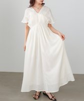 【バブ ブージュルード/Bab Bou Jeloud】の【低身長向けサイズあり】テープ刺繍ピンタックレースワンピース 人気、トレンドファッション・服の通販 founy(ファニー) ファッション Fashion レディースファッション Fashion for Women ワンピース Dresses インド Indian Textile インナー Innerwear オリエンタル Oriental Pattern カーディガン Cardigan, Knitwear サンダル Sandals, Summer Shoes シューズ Shoes, Footwear シルク Silk, 100% Silk シンプル Simple, Minimal ジャケット Jacket, Outerwear スマート Smart, Elegant チェック Check, Plaid, Tartan バランス Balance, Style Balance バレエ Ballet, Ballet Style フラット Flat, Flat Shoes ペチコート Petticoat, Underskirt リラックス Relax, Relaxed Fit ロング Long, Long-Length 再入荷 Restock / Back in Stock おすすめ Recommended / Our Picks エレガント 上品 Elegant |ID:prp329100004919227