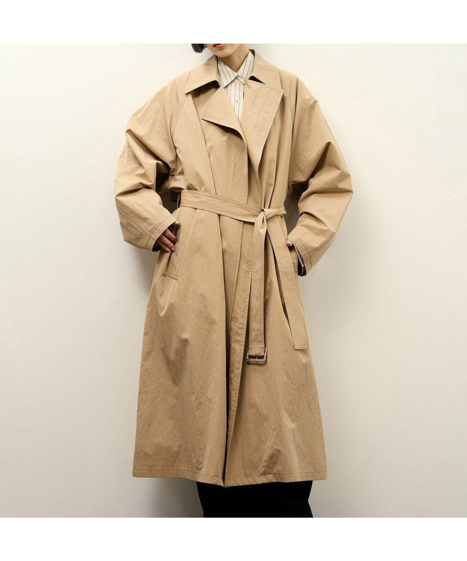 【アダム エ ロペ/ADAM ET ROPE'】のリラックスライトトレンチコート インテリア・キッズ・メンズ・レディースファッション・服の通販 founy(ファニー) 　ファッション　Fashion　レディースファッション　Fashion for Women　アウター　Coat / Outerwear Collection　コート・ロングコート・ピーコート　Long Coats, Peacoats & More　トレンチコート / 春秋の定番アウター　Trench Coats　オケージョン　Occasion Wear　スリーブ　Sleeve, Long Sleeve / Short Sleeve　セットアップ　Set-Up, Coordinated Outfit　デニム　Denim, Jeans Material　フロント　Front, Front Design　ポケット　Pocket, Pocket Detail　リラックス　Relax, Relaxed Fit　ロング　Long, Long-Length　おすすめ　Recommended / Our Picks　エレガント 上品　Elegant　2026年　2026　ベージュ(27)|ID: prp329100004919258 ipo3291000000036903759