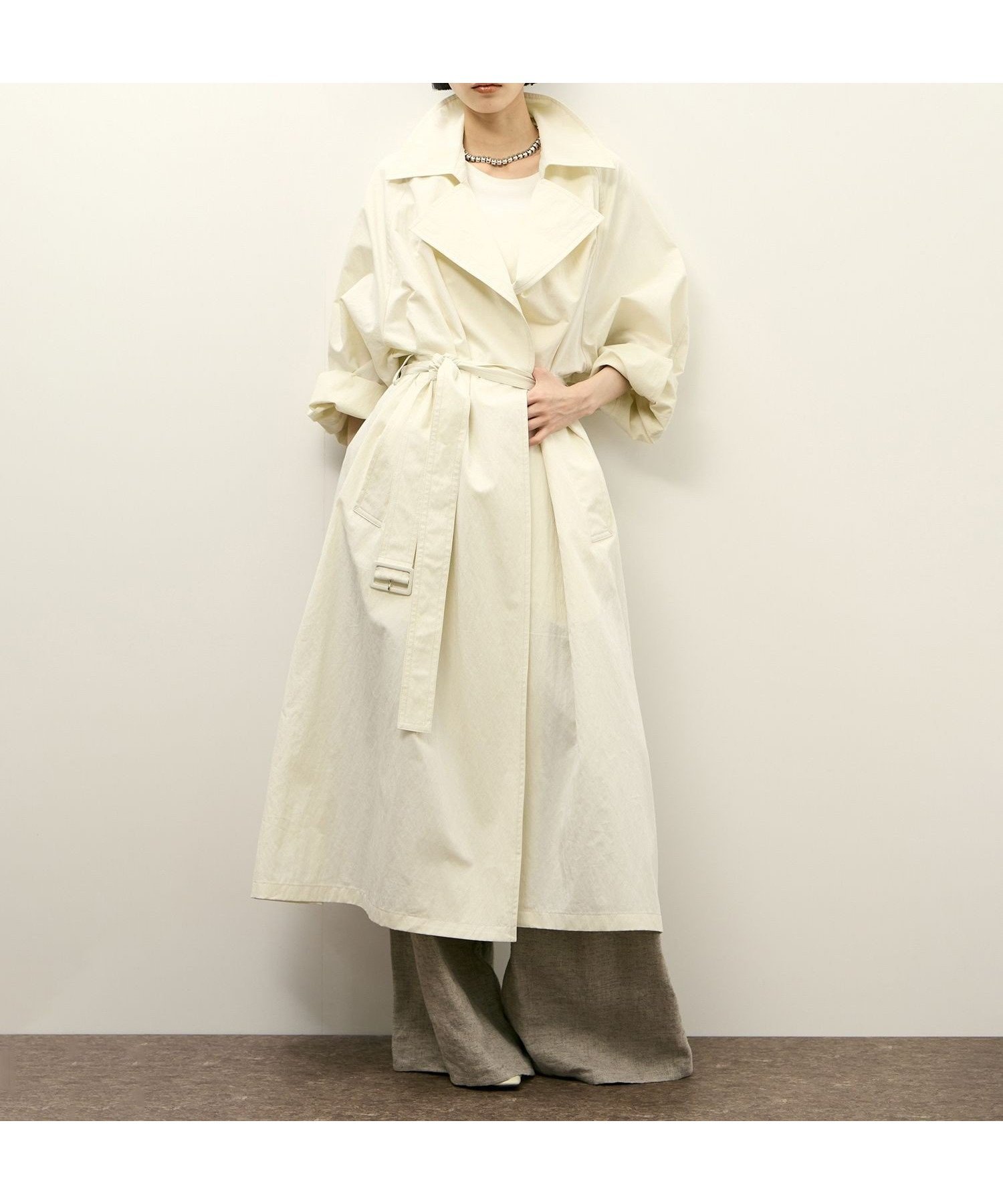 【アダム エ ロペ/ADAM ET ROPE'】のリラックスライトトレンチコート インテリア・キッズ・メンズ・レディースファッション・服の通販 founy(ファニー) 　ファッション　Fashion　レディースファッション　Fashion for Women　アウター　Coat / Outerwear Collection　コート・ロングコート・ピーコート　Long Coats, Peacoats & More　トレンチコート / 春秋の定番アウター　Trench Coats　オケージョン　Occasion Wear　スリーブ　Sleeve, Long Sleeve / Short Sleeve　セットアップ　Set-Up, Coordinated Outfit　デニム　Denim, Jeans Material　フロント　Front, Front Design　ポケット　Pocket, Pocket Detail　リラックス　Relax, Relaxed Fit　ロング　Long, Long-Length　おすすめ　Recommended / Our Picks　エレガント 上品　Elegant　2026年　2026　オフホワイト(15)|ID: prp329100004919258 ipo3291000000036903760