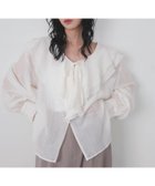 【リアン/Lian】のシアーラッフルブラウス 人気、トレンドファッション・服の通販 founy(ファニー) ファッション Fashion レディースファッション Fashion for Women トップス・カットソー Cut & Sew Tops シャツ・ブラウス・オフィスカジュアル Elegant Blouses & Button-Ups フリル Frill, Ruffle エレガント 上品 Elegant thumbnail オフホワイト|ID: prp329100004919264 ipo3291000000036903789