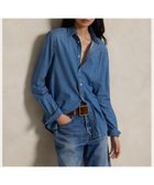 【ラルフローレン/RALPH LAUREN】のクラシック フィット デニム シャツ 人気、トレンドファッション・服の通販 founy(ファニー) ファッション Fashion レディースファッション Fashion for Women トップス・カットソー Cut & Sew Tops シャツ・ブラウス・オフィスカジュアル Elegant Blouses & Button-Ups ウォッシュ Washed Finish カフス Cuff Design クラシック Classic, Timeless Style ストレート Straight, Straight Cut デニム Denim, Jeans Material ドレープ Drape, Draping Fabric フィット Fit, Slim Fit プリーツ Pleats, Pleated ボックス Boxy, Box Shape ヨーク Yoke, Yoke Design ラウンド Round, Round Neck 長袖 Long Sleeve, Full Sleeve thumbnail 400ブルー|ID: prp329100004919273 ipo3291000000036903822