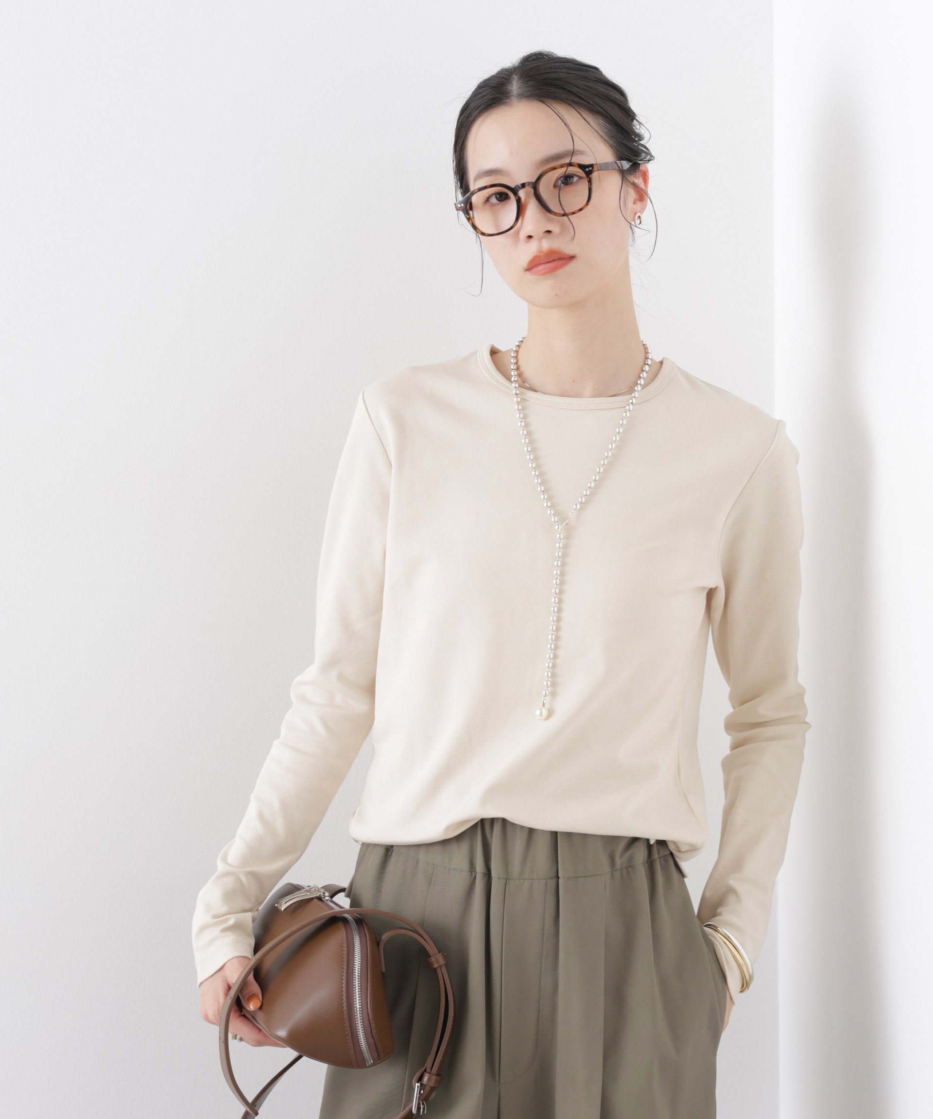 【ナノ ユニバース/nano universe】のRepur加工 スムースシルケットロングスリーブトップス インテリア・キッズ・メンズ・レディースファッション・服の通販 founy(ファニー) 　ファッション　Fashion　レディースファッション　Fashion for Women　トップス・カットソー　Cut & Sew Tops　インナー　Innerwear　春　Spring　カットソー　Cut and Sewn Top　コンパクト　Compact, Small Size　抗菌　Antibacterial, Bacteria-Resistant　シルケット　Silket, Silky Cotton　シンプル　Simple, Minimal　ジャケット　Jacket, Outerwear　スラックス　Slacks, Dress Pants　タイトスカート　Pencil Skirt, Tight Skirt　長袖　Long Sleeve, Full Sleeve　ベーシック　Basic, Essential　ロング　Long, Long-Length　S/S・春夏　SS, Spring/Summer, Warm Season　アウトレット　Outlet / Clearance　おすすめ　Recommended / Our Picks　夏　Summer　エレガント 上品　Elegant　ビジネス 仕事 通勤　Business / Work / Commuting　2026年　2026　ベージュ|ID: prp329100004919279 ipo3291000000036903845