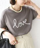 【シップス フォー ウィメン/SHIPS】の【WEB限定】ファンシー コード 刺繍 ロゴ TEE 人気、トレンドファッション・服の通販 founy(ファニー) ファッション Fashion レディースファッション Fashion for Women インナー Innerwear カーディガン Cardigan, Knitwear ジャケット Jacket, Outerwear ストーン Stone, Gem-Like スリット Slit, Slit Detail なめらか Smooth, Silky Texture ボトム Bottoms, Lower Wear ポケット Pocket, Pocket Detail メタリック Metallic, Shiny Finish 2025年 2025 2025春夏・S/S Spring/Summer 2025 SS25 thumbnail ダークグレー|ID: prp329100004919281 ipo3291000000036903854