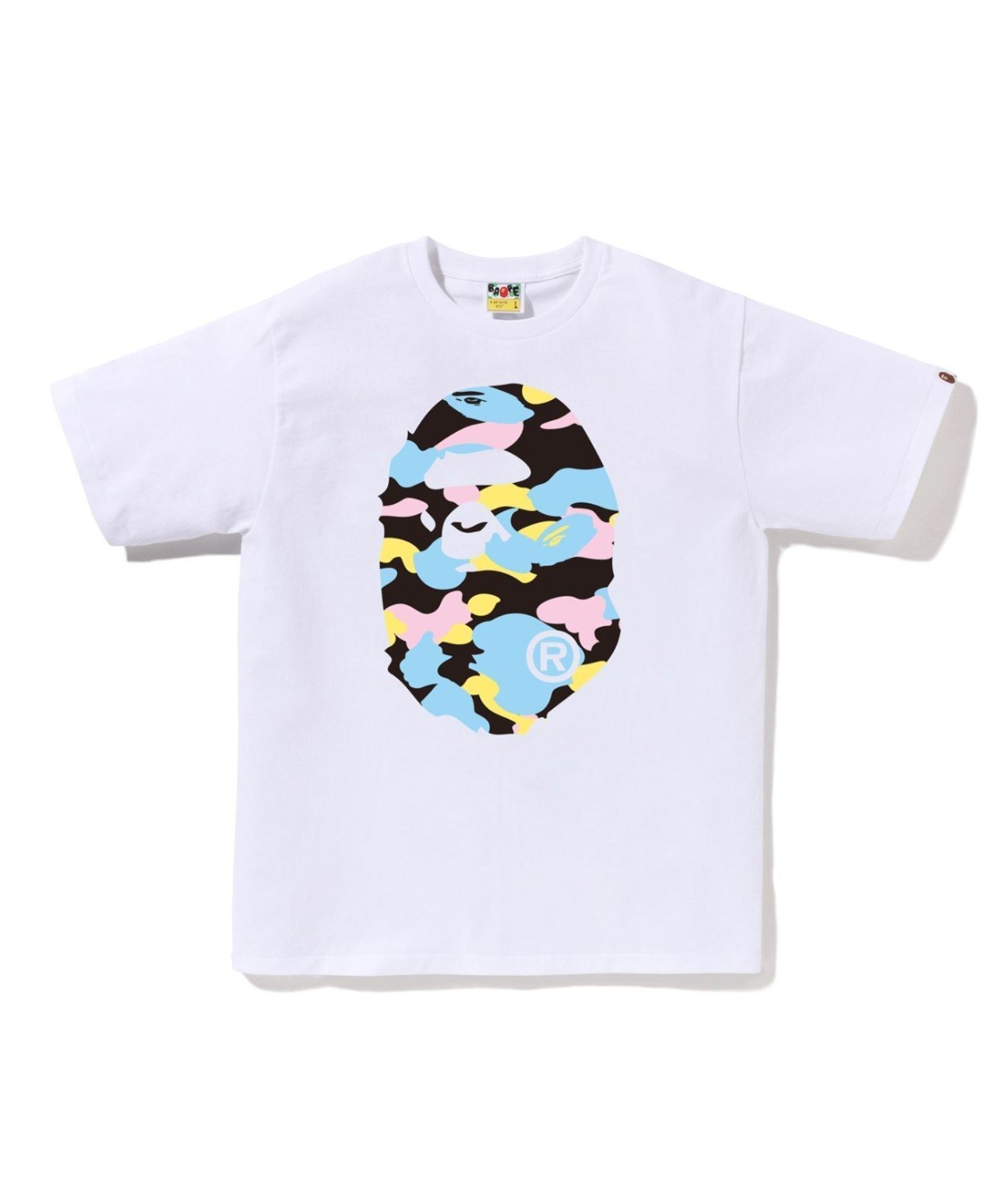【ア ベイシング エイプ/A BATHING APE】のNEW MULTI CAMO BIG APE HEAD TEE インテリア・キッズ・メンズ・レディースファッション・服の通販 founy(ファニー) 　ファッション　Fashion　レディースファッション　Fashion for Women　インナー　Innerwear　クラシック　Classic, Timeless Style　グラフィック　Graphic, Graphic Design　ショート　Short, Short Length　スリーブ　Sleeve, Long Sleeve / Short Sleeve　パターン　Pattern, Design Print　プリント　Print, Printed Pattern　ラバー　Rubber, Rubber Sole　WHITE|ID: prp329100004919290 ipo3291000000036903898