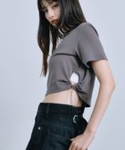 【その他のブランド/Other】のdrawstring crop tee グレー|ID: prp329100004919292 ipo3291000000036903905