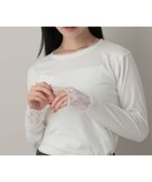 【アパートバイローリーズ/apart by lowrys】のレースレイヤードスリーブ_長袖 人気、トレンドファッション・服の通販 founy(ファニー) ファッション Fashion レディースファッション Fashion for Women トップス・カットソー Cut & Sew Tops おすすめ Recommended / Our Picks カットソー Cut and Sewn Top カーディガン Cardigan, Knitwear ジャケット Jacket, Outerwear ドッキング Docking, Mixed Material フェミニン Feminine, Girly レース Lace, Lace Fabric 春 Spring 長袖 Long Sleeve, Full Sleeve thumbnail オフホワイト05|ID: prp329100004919293 ipo3291000000036903907