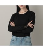 【アパートバイローリーズ/apart by lowrys】のレースレイヤードスリーブ_長袖 人気、トレンドファッション・服の通販 founy(ファニー) ファッション Fashion レディースファッション Fashion for Women トップス・カットソー Cut & Sew Tops おすすめ Recommended / Our Picks カットソー Cut and Sewn Top カーディガン Cardigan, Knitwear ジャケット Jacket, Outerwear ドッキング Docking, Mixed Material フェミニン Feminine, Girly レース Lace, Lace Fabric 春 Spring 長袖 Long Sleeve, Full Sleeve thumbnail ブラック09|ID: prp329100004919293 ipo3291000000036903908