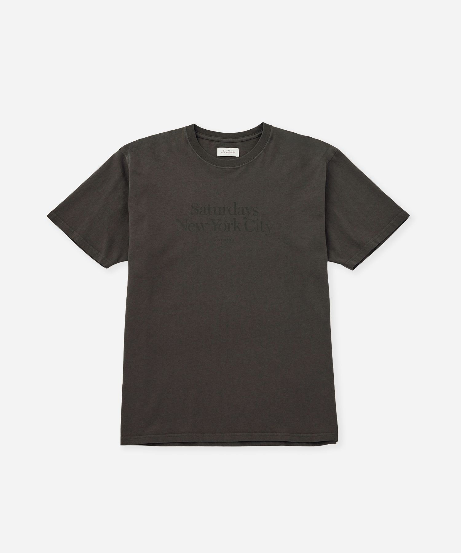 【サタデイズ ニューヨークシティ/SATURDAYS NYC】のMiller Standard SS T-Shirt インテリア・キッズ・メンズ・レディースファッション・服の通販 founy(ファニー) ファッション Fashion レディースファッション Fashion for Women トップス・カットソー Cut & Sew Tops シャツ・ブラウス・オフィスカジュアル Elegant Blouses & Button-Ups ロングTシャツ・Tシャツ Longline T-Shirts & Tees プリント Print, Printed Pattern ヴィンテージ Vintage Style 定番 Standard, Basic Item チャコール(06)|ID: prp329100004919295 ipo3291000000036903914