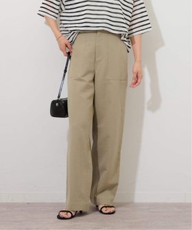 【ジャーナルスタンダード レリューム/JOURNAL STANDARD relume】の《追加》コットンリネンツイルベイカーパンツ 人気、トレンドファッション・服の通販 founy(ファニー) ファッション Fashion レディースファッション Fashion for Women パンツ Pants & Trousers 2025年 2025 2025春夏・S/S Spring/Summer 2025 SS25 ストレート Straight, Straight Cut フリル Frill, Ruffle ポケット Pocket, Pocket Detail リラックス Relax, Relaxed Fit レース Lace, Lace Fabric 夏 Summer |ID:prp329100004919297