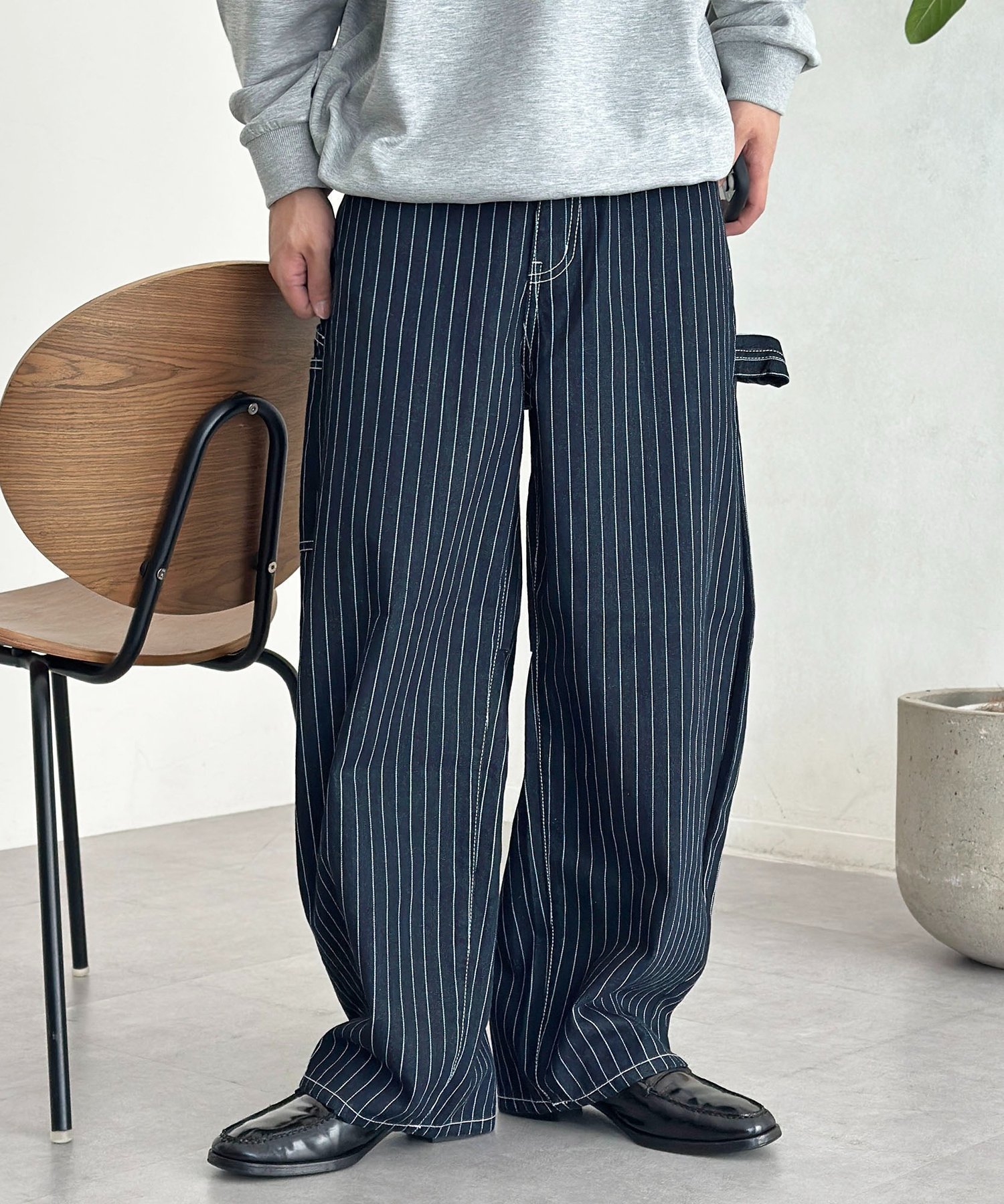 【シーピーシーエム/CPCM】のカーブペインターデニムパンツ インテリア・キッズ・メンズ・レディースファッション・服の通販 founy(ファニー) 　ファッション　Fashion　レディースファッション　Fashion for Women　パンツ　Pants & Trousers　デニムパンツ・ジーンズ・美脚デニム　Denim Jeans & Pants　コンパクト　Compact, Small Size　スウェット / スエット　Sweatshirt, Sweatwear　スニーカー　Sneakers, Trainers　デニム　Denim, Jeans Material　バランス　Balance, Style Balance　ベスト　Vest, Waistcoat　リラックス　Relax, Relaxed Fit　ワイド　Wide, Wide Fit　おすすめ　Recommended / Our Picks　ミッドナイトブルー|ID: prp329100004919302 ipo3291000000036903947