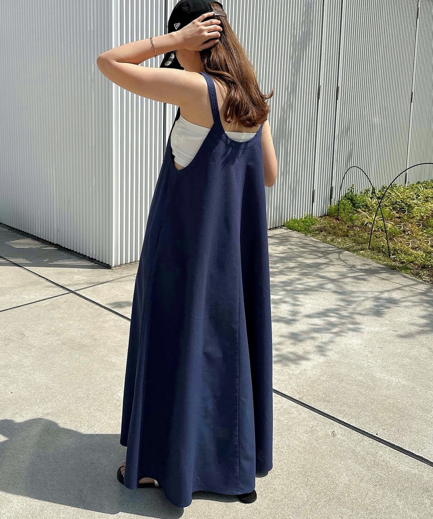 【アンドミー/andme】のリネン混 アメスリ フレア ワンピース インテリア・キッズ・メンズ・レディースファッション・服の通販 founy(ファニー) 　ファッション　Fashion　レディースファッション　Fashion for Women　ワンピース　Dresses　アメリカン　American Style　スリーブ　Sleeve, Long Sleeve / Short Sleeve　トレンド　Trend, Trending Now　フレア　Flare, Flared　ポケット　Pocket, Pocket Detail　リネン　Linen, Linen Fabric　おすすめ　Recommended / Our Picks　ネイビー|ID: prp329100004919306 ipo3291000000036903971