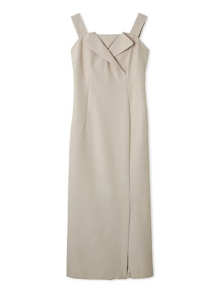 【セルフォード/CELFORD】のテイラーネックキャミワンピース インテリア・キッズ・メンズ・レディースファッション・服の通販 founy(ファニー) 　ファッション　Fashion　レディースファッション　Fashion for Women　ワンピース　Dresses　キャミソールワンピース　Camisole Dresses　おすすめ　Recommended / Our Picks　インナー　Innerwear　キャミワンピース　Cami Dress, Slip Dress　スマート　Smart, Elegant　スリット　Slit, Slit Detail　フィット　Fit, Slim Fit　マニッシュ　Mannish, Boyish　夏　Summer　羽織　Haori, Light Jacket　LBEG[035]|ID: prp329100004919307 ipo3291000000036903976