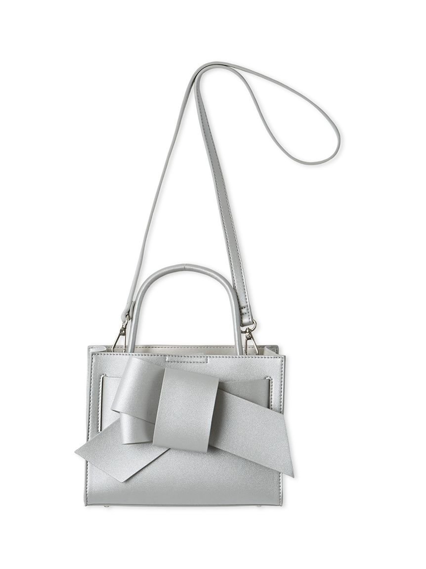 【フレイ アイディー/FRAY I.D】の【ルエル】リボンミドルバッグ インテリア・キッズ・メンズ・レディースファッション・服の通販 founy(ファニー) 　ファッション　Fashion　レディースファッション　Fashion for Women　バッグ　Bags　秋　Autumn　今季　This Season, Current Season　スタイリッシュ　Stylish, Fashionable　スマート　Smart, Elegant　人気　Popular, Best Seller　フォーマル　Formal, Dressy　ボックス　Boxy, Box Shape　ポケット　Pocket, Pocket Detail　リボン　Ribbon, Bow　SLV[011]|ID: prp329100004923055 ipo3291000000036939733