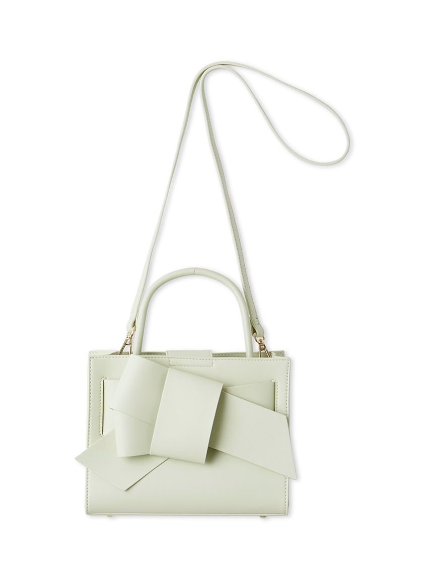 【フレイ アイディー/FRAY I.D】の【ルエル】リボンミドルバッグ インテリア・キッズ・メンズ・レディースファッション・服の通販 founy(ファニー) 　ファッション　Fashion　レディースファッション　Fashion for Women　バッグ　Bags　秋　Autumn　今季　This Season, Current Season　スタイリッシュ　Stylish, Fashionable　スマート　Smart, Elegant　人気　Popular, Best Seller　フォーマル　Formal, Dressy　ボックス　Boxy, Box Shape　ポケット　Pocket, Pocket Detail　リボン　Ribbon, Bow　MNT[021]|ID: prp329100004923055 ipo3291000000036939736