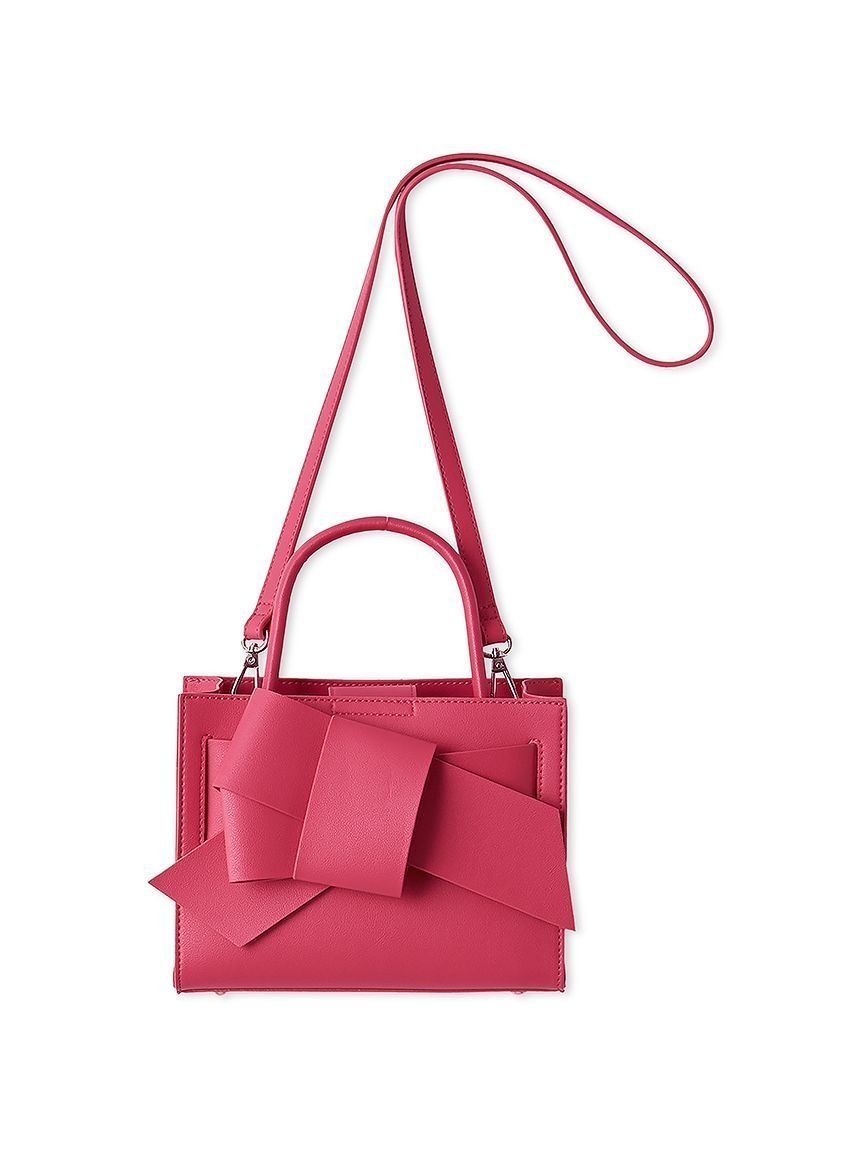 【フレイ アイディー/FRAY I.D】の【ルエル】リボンミドルバッグ インテリア・キッズ・メンズ・レディースファッション・服の通販 founy(ファニー) 　ファッション　Fashion　レディースファッション　Fashion for Women　バッグ　Bags　秋　Autumn　今季　This Season, Current Season　スタイリッシュ　Stylish, Fashionable　スマート　Smart, Elegant　人気　Popular, Best Seller　フォーマル　Formal, Dressy　ボックス　Boxy, Box Shape　ポケット　Pocket, Pocket Detail　リボン　Ribbon, Bow　PNK[066]|ID: prp329100004923055 ipo3291000000036939758