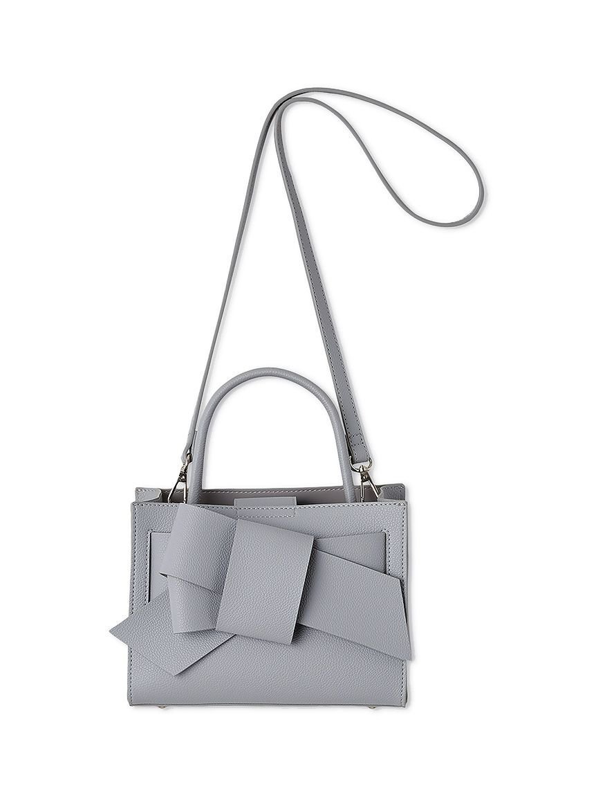 【フレイ アイディー/FRAY I.D】の【ルエル】リボンミドルバッグ インテリア・キッズ・メンズ・レディースファッション・服の通販 founy(ファニー) 　ファッション　Fashion　レディースファッション　Fashion for Women　バッグ　Bags　秋　Autumn　今季　This Season, Current Season　スタイリッシュ　Stylish, Fashionable　スマート　Smart, Elegant　人気　Popular, Best Seller　フォーマル　Formal, Dressy　ボックス　Boxy, Box Shape　ポケット　Pocket, Pocket Detail　リボン　Ribbon, Bow　BLU[086]|ID: prp329100004923055 ipo3291000000036939766