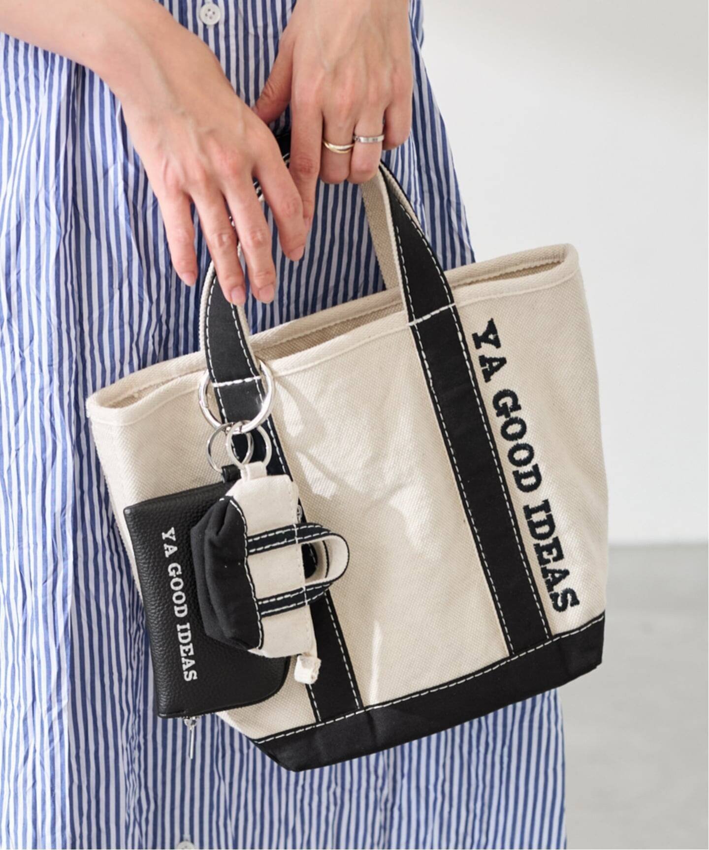 【フレームワーク/FRAMeWORK】の≪追加 ≫YA GOOD IDEAS YA BIG MINI トート S(キャンバス) インテリア・キッズ・メンズ・レディースファッション・服の通販 founy(ファニー) 　ファッション　Fashion　レディースファッション　Fashion for Women　バッグ　Bags　キャンバス　Canvas, Canvas Fabric　コンパクト　Compact, Small Size　スマート　Smart, Elegant　トートバッグ　Tote Bag, Large Shoulder Bag　ベーシック　Basic, Essential　ポーチ　Pouch, Small Case　再入荷　Restock / Back in Stock　ブラック|ID: prp329100004923093 ipo3291000000036940051