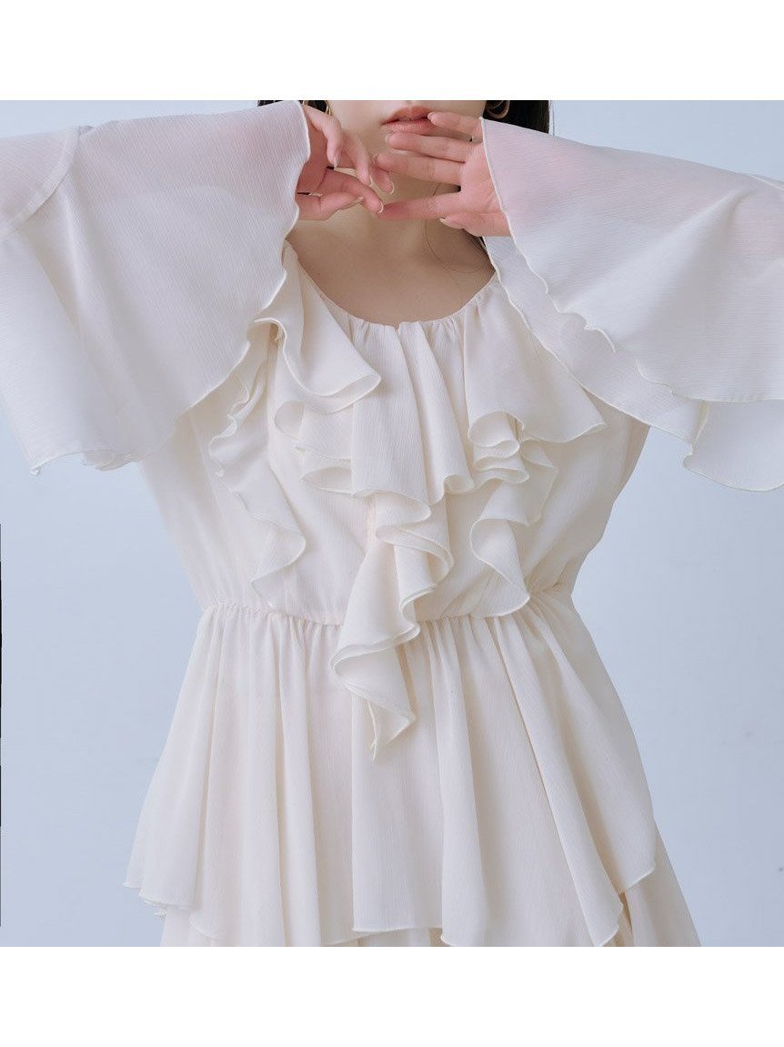 【スナイデル/SNIDEL】のシフォンフリルミニコンビワンピース 人気、トレンドファッション・服の通販 founy(ファニー) 　ファッション　Fashion　レディースファッション　Fashion for Women　ワンピース　Dresses　インナー　Innerwear　ウェーブ　Wavy Pattern　エレガント 上品　Elegant　キャミソール　Camisole, Spaghetti Strap Top　シフォン　Chiffon, Lightweight Fabric　ショート　Short, Short Length　ストレート　Straight, Straight Cut　スマート　Smart, Elegant　セットアップ　Set-Up, Coordinated Outfit　チュニック　Tunic, Long Top　人気　Popular, Best Seller　バランス　Balance, Style Balance　フリル　Frill, Ruffle　ラッフル　Ruffle, Frill　ラベンダー　Lavender　リュクス　Luxury, Elegant, High-End, Chic　レース　Lace, Lace Fabric　楽ちん　Easy Fit, Comfortable　おすすめ　Recommended / Our Picks　 other-1|ID: prp329100004923563 ipo3291000000036943760