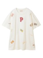 【ピンクハウス/PINK HOUSE】のPロゴ ネームワッペン使いカットソーチュニック オフ|ID: prp329100004923572 ipo3291000000036943820