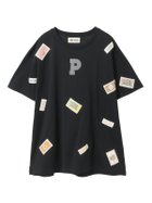 【ピンクハウス/PINK HOUSE】のPロゴ ネームワッペン使いカットソーチュニック クロ|ID: prp329100004923572 ipo3291000000036943823