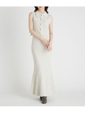 【セルフォード/CELFORD】のメタルボタンジレニットセットアップ 人気、トレンドファッション・服の通販 founy(ファニー) ファッション Fashion レディースファッション Fashion for Women アウター Coat / Outerwear Collection トップス・カットソー Cut & Sew Tops ニット Knit Tops & Sweaters ベスト&ジレ / 重ね着スタイル Vests & Gilets シンプル Simple, Minimal スマート Smart, Elegant セットアップ Set-Up, Coordinated Outfit トレンド Trend, Trending Now フリンジ Fringe, Tassel フレア Flare, Flared フロント Front, Front Design メタル Metal, Metal Parts |ID:prp329100004923612