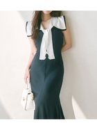 【スナイデル/SNIDEL】の【00サイズあり】セーラースカーフワンピース 人気、トレンドファッション・服の通販 founy(ファニー) ファッション Fashion レディースファッション Fashion for Women ワンピース Dresses エレガント 上品 Elegant 春 Spring クラシカル Classical, Vintage-Inspired シェイプ Shape, Slim Fit シャーリング Shirring, Ruched スマート Smart, Elegant タンブラー Tumbler, Travel Mug トレンド Trend, Trending Now ハンカチ Handkerchief, Hanky マキシ Maxi, Full Length リボン Ribbon, Bow レース Lace, Lace Fabric ワーク Workwear, Utility Style S/S・春夏 SS, Spring/Summer, Warm Season 夏 Summer thumbnail NVY[089]|ID: prp329100004923632 ipo3291000000036944195