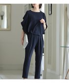 【プールヴー/PourVous】のスリーブパンツドレス結婚式オケージョンドレス同窓会パーティードレスお呼ばれ ネイビー|ID: prp329100004923636 ipo3291000000036944224