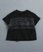 【エフオー オンラインストア/F.O.Online Store / KIDS】のWEB限定 チューブトップチュールTシャツ 人気、トレンドファッション・服の通販 founy(ファニー) ファッション Fashion キッズファッション Fashion for Kids 人気 Popular, Best Seller 半袖 Short Sleeve, Half Sleeve thumbnail ブラック|ID: prp329100004923911 ipo3291000000036946272