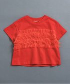 【エフオー オンラインストア/F.O.Online Store / KIDS】のWEB限定 チューブトップチュールTシャツ 人気、トレンドファッション・服の通販 founy(ファニー) ファッション Fashion キッズファッション Fashion for Kids 人気 Popular, Best Seller 半袖 Short Sleeve, Half Sleeve thumbnail レッド|ID: prp329100004923911 ipo3291000000036946283