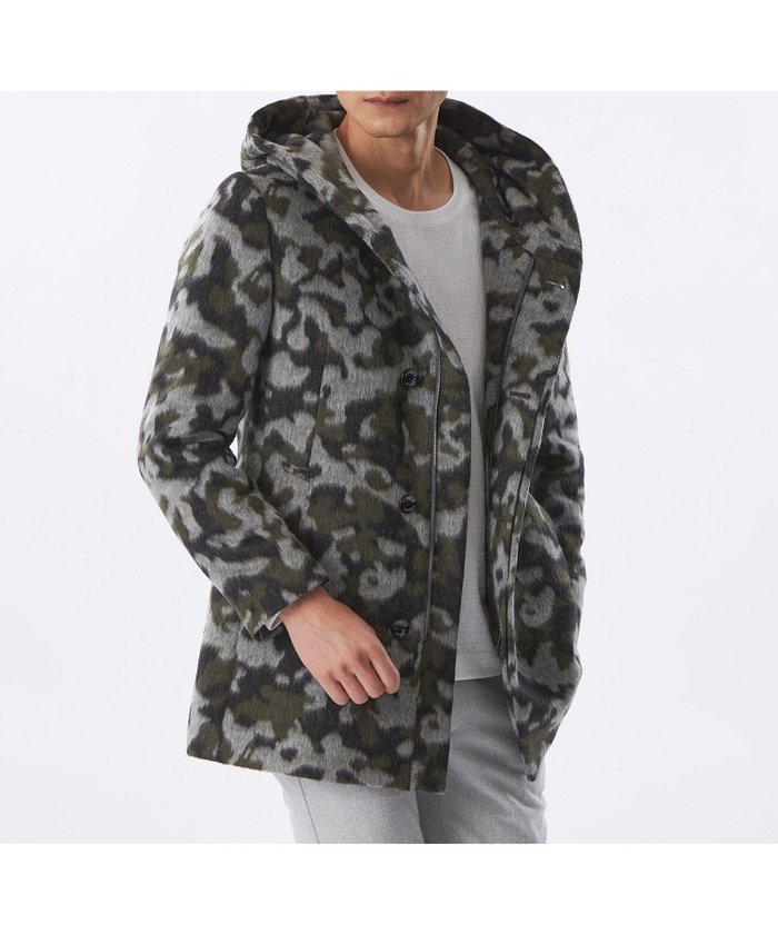 【エポカ/EPOCA / MEN】の【PRIMA COLLECTION】カモフラフーデッドコート インテリア・キッズ・メンズ・レディースファッション・服の通販 founy(ファニー) https://founy.com/ ファッション Fashion メンズファッション Fashion for Men イタリア Italy コレクション Collection, Seasonal Line 無地 Plain, Solid Color A/W・秋冬 Autumn/Winter |ID: prp329100004924382 ipo3291000000036950193