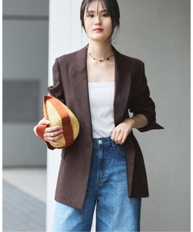 【イエナ/IENA】のウォッシャブル リネンミックス テーラードジャケット 人気、トレンドファッション・服の通販 founy(ファニー) ファッション Fashion レディースファッション Fashion for Women アウター Coat / Outerwear Collection レディースジャケット・軽アウター Jackets テーラードジャケット / 通勤・きれいめスタイル Tailored Jackets & Blazers 2026年 2026 ウォッシャブル Machine Washable カットソー Cut and Sewn Top キャンバス Canvas, Canvas Fabric ダブル Double, Double-Breasted ボトム Bottoms, Lower Wear ミックス Mix, Mixed Style リネン Linen, Linen Fabric ロング Long, Long-Length |ID:prp329100004925000