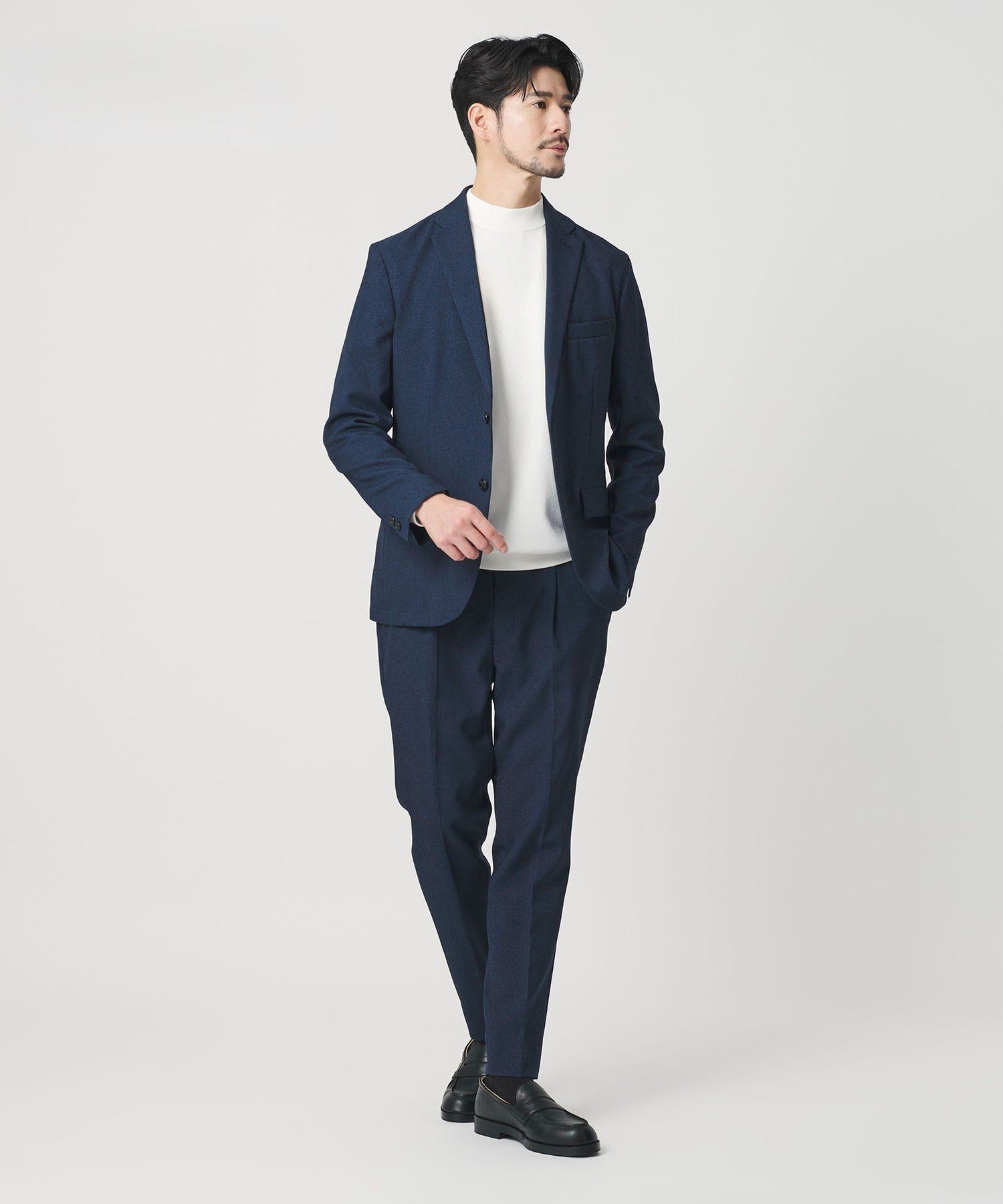【ビューティ&ユース ユナイテッドアローズ/BEAUTY&YOUTH / UNITED ARROWS / MEN】の【WEB限定 WARDROBE SMART】LANATEC セットアップ/背抜きジャケット イージーパンツ インテリア・キッズ・メンズ・レディースファッション・服の通販 founy(ファニー) 　ファッション　Fashion　メンズファッション　Fashion for Men　ボトムス　Bottoms　インナー　Innerwear　ウォッシャブル　Machine Washable　春　Spring　秋　Autumn　コイン　Coin, Coin Design　シェイプ　Shape, Slim Fit　ショルダー　Shoulder, Shoulder Strap　ジャケット　Jacket, Outerwear　ストレッチ　Stretch, Stretchy Fabric　スマート　Smart, Elegant　セットアップ　Set-Up, Coordinated Outfit　チェック　Check, Plaid, Tartan　バランス　Balance, Style Balance　ファブリック　Fabric, Textile　フィット　Fit, Slim Fit　フラップ　Flap, Flap Pocket　プリーツ　Pleats, Pleated　ポケット　Pocket, Pocket Detail　無地　Plain, Solid Color　冬　Winter / This Winter　A/W・秋冬　Autumn/Winter　S/S・春夏　SS, Spring/Summer, Warm Season　おすすめ　Recommended / Our Picks　夏　Summer　エレガント 上品　Elegant　入学式　Entrance Ceremony　卒業式　Graduation Ceremony　ROYAL|ID: prp329100004925865 ipo3291000000036963035