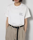 【アンドミー/andme】のロゴ 刺繍 半袖 Tシャツ ANME アンメ 人気、トレンドファッション・服の通販 founy(ファニー) ファッション Fashion レディースファッション Fashion for Women トップス・カットソー Cut & Sew Tops シャツ・ブラウス・オフィスカジュアル Elegant Blouses & Button-Ups ロングTシャツ・Tシャツ Longline T-Shirts & Tees シンプル Simple, Minimal 別注 Limited Edition, Custom Order 半袖 Short Sleeve, Half Sleeve thumbnail オフホワイト×グレー|ID: prp329100004925906 ipo3291000000036963121