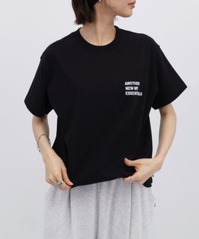 【アンドミー/andme】のロゴ 刺繍 半袖 Tシャツ ANME アンメ 大人の最旬トレンドファッション＆コーディネート founy(ファウニー) ファッション Fashion レディースファッション Fashion for Women トップス・カットソー Cut & Sew Tops シャツ・ブラウス・オフィスカジュアル Elegant Blouses & Button-Ups ロングTシャツ・Tシャツ Longline T-Shirts & Tees シンプル Simple, Minimal 別注 Limited Edition, Custom Order 半袖 Short Sleeve, Half Sleeve |ID:prp329100004925906
