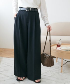 【ディスコート/Discoat】のとろみ2タックワイドパンツ《WEB限定カラーあり》 人気、トレンドファッション・服の通販 founy(ファニー) ファッション Fashion レディースファッション Fashion for Women パンツ Pants & Trousers おすすめ Recommended / Our Picks とろみ Fluid, Flowy Fabric カットソー Cut and Sewn Top ジャケット Jacket, Outerwear フロント Front, Front Design ワイド Wide, Wide Fit 人気 Popular, Best Seller ビジネス 仕事 通勤 Business / Work / Commuting |ID:prp329100004925958