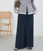 【ディスコート/Discoat】のとろみ2タックワイドパンツ《WEB限定カラーあり》 人気、トレンドファッション・服の通販 founy(ファニー) ファッション Fashion レディースファッション Fashion for Women パンツ Pants & Trousers おすすめ Recommended / Our Picks とろみ Fluid, Flowy Fabric カットソー Cut and Sewn Top ジャケット Jacket, Outerwear フロント Front, Front Design ワイド Wide, Wide Fit 人気 Popular, Best Seller ビジネス 仕事 通勤 Business / Work / Commuting thumbnail ネイビー|ID: prp329100004925958 ipo3291000000036963282