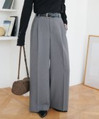 【ディスコート/Discoat】のとろみ2タックワイドパンツ《WEB限定カラーあり》 人気、トレンドファッション・服の通販 founy(ファニー) ファッション Fashion レディースファッション Fashion for Women パンツ Pants & Trousers おすすめ Recommended / Our Picks とろみ Fluid, Flowy Fabric カットソー Cut and Sewn Top ジャケット Jacket, Outerwear フロント Front, Front Design ワイド Wide, Wide Fit 人気 Popular, Best Seller ビジネス 仕事 通勤 Business / Work / Commuting thumbnail グレー|ID: prp329100004925958 ipo3291000000036963288