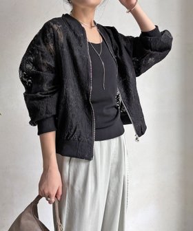 【ドゥドゥ/DouDou】の【完売カラー再追加!/WEB限定】チュールレースブルゾン 人気、トレンドファッション・服の通販 founy(ファニー) ファッション Fashion レディースファッション Fashion for Women アウター Coat / Outerwear Collection ブルゾンジャケット・スポーティアウター Blouson Jackets スマート Smart, Elegant 雑誌 Magazine, Fashion Magazine フェミニン Feminine, Girly ブルゾン Blouson, Bomber Jacket レース Lace, Lace Fabric S/S・春夏 SS, Spring/Summer, Warm Season 再入荷 Restock / Back in Stock 夏 Summer 2026年 2026 |ID:prp329100004926079