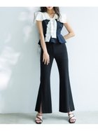 【スナイデル/SNIDEL】のスリットカットパンツ 人気、トレンドファッション・服の通販 founy(ファニー) ファッション Fashion レディースファッション Fashion for Women パンツ Pants & Trousers おすすめ Recommended / Our Picks ウェーブ Wavy Pattern ストレート Straight, Straight Cut スマート Smart, Elegant スリット Slit, Slit Detail フィット Fit, Slim Fit フレア Flare, Flared thumbnail BLK[009]|ID: prp329100004926193 ipo3291000000036964352