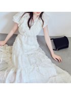 【フレイ アイディー/FRAY I.D】の【00サイズあり】フリンジジャカードティアードワンピース 人気、トレンドファッション・服の通販 founy(ファニー) ファッション Fashion レディースファッション Fashion for Women ワンピース Dresses エアリー Airy Texture シアー Sheer, See-Through スマート Smart, Elegant ダブル Double, Double-Breasted 定番 Standard, Basic Item 人気 Popular, Best Seller フレア Flare, Flared フロント Front, Front Design メタル Metal, Metal Parts thumbnail WHT[001]|ID: prp329100004926203 ipo3291000000036964397