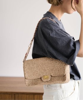 【フレームワーク/FRAMeWORK】のA POINT/アポワン MALALA 人気、トレンドファッション・服の通販 founy(ファニー) ファッション Fashion レディースファッション Fashion for Women スマート Smart, Elegant チェーン Chain, Chain Strap フランス France, French ラフィア Raffia, Natural Straw エレガント 上品 Elegant |ID:prp329100004926234