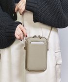【ビューティ&ユース ユナイテッドアローズ/BEAUTY&YOUTH / UNITED ARROWS】のレザー ジップスリム ウォレットショルダー MD.GRAY|ID: prp329100004926252 ipo3291000000037338977