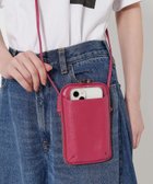 【ビューティ&ユース ユナイテッドアローズ/BEAUTY&YOUTH / UNITED ARROWS】のレザー ジップスリム ウォレットショルダー PINK|ID: prp329100004926252 ipo3291000000037338979