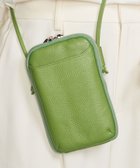 【ビューティ&ユース ユナイテッドアローズ/BEAUTY&YOUTH / UNITED ARROWS】のレザー ジップスリム ウォレットショルダー LIME|ID: prp329100004926252 ipo3291000000037338983