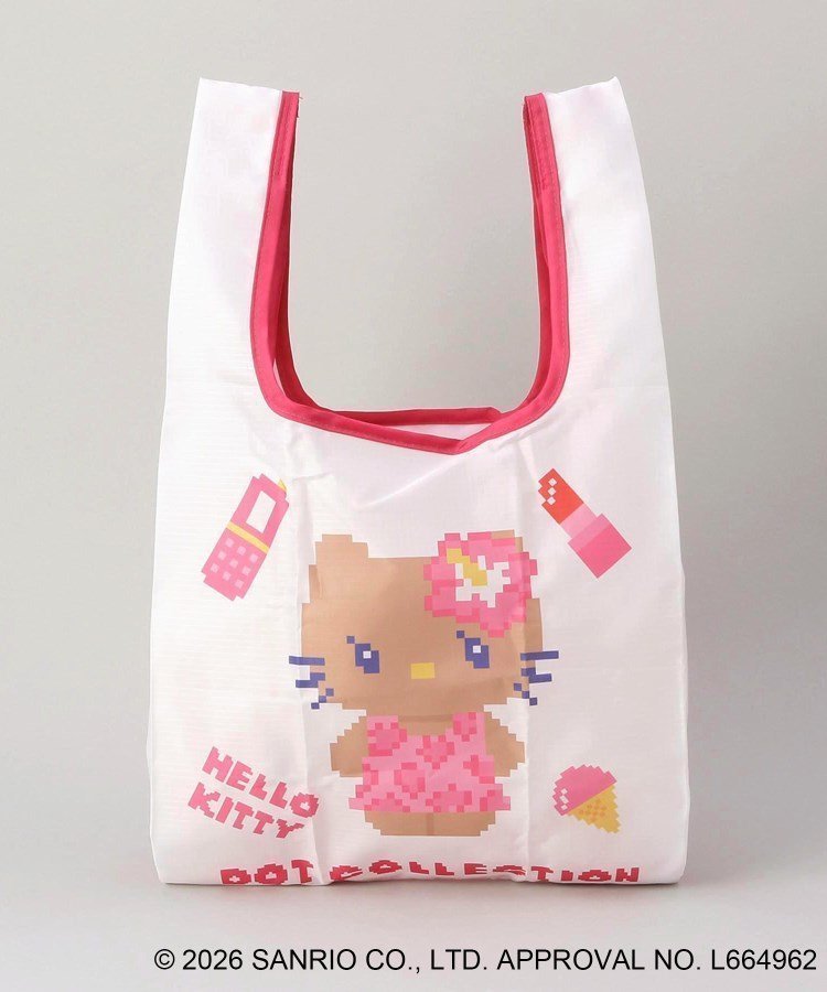 【トゥーワントゥーキッチンストア/212 KITCHEN STORE】の日焼けハローキティ DOTエコバッグ S インテリア・キッズ・メンズ・レディースファッション・服の通販 founy(ファニー) 　ファッション　Fashion　レディースファッション　Fashion for Women　コンパクト　Compact, Small Size　スマート　Smart, Elegant　ポケット　Pocket, Pocket Detail　夏　Summer　その他|ID: prp329100004926334 ipo3291000000036964771